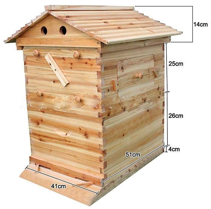 2020 Automatische Honig Bienen Hive Bienenstock Bienenhaus Beute Haus Bauernho 